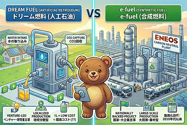 e-fuelとは?ドリーム燃料との違い