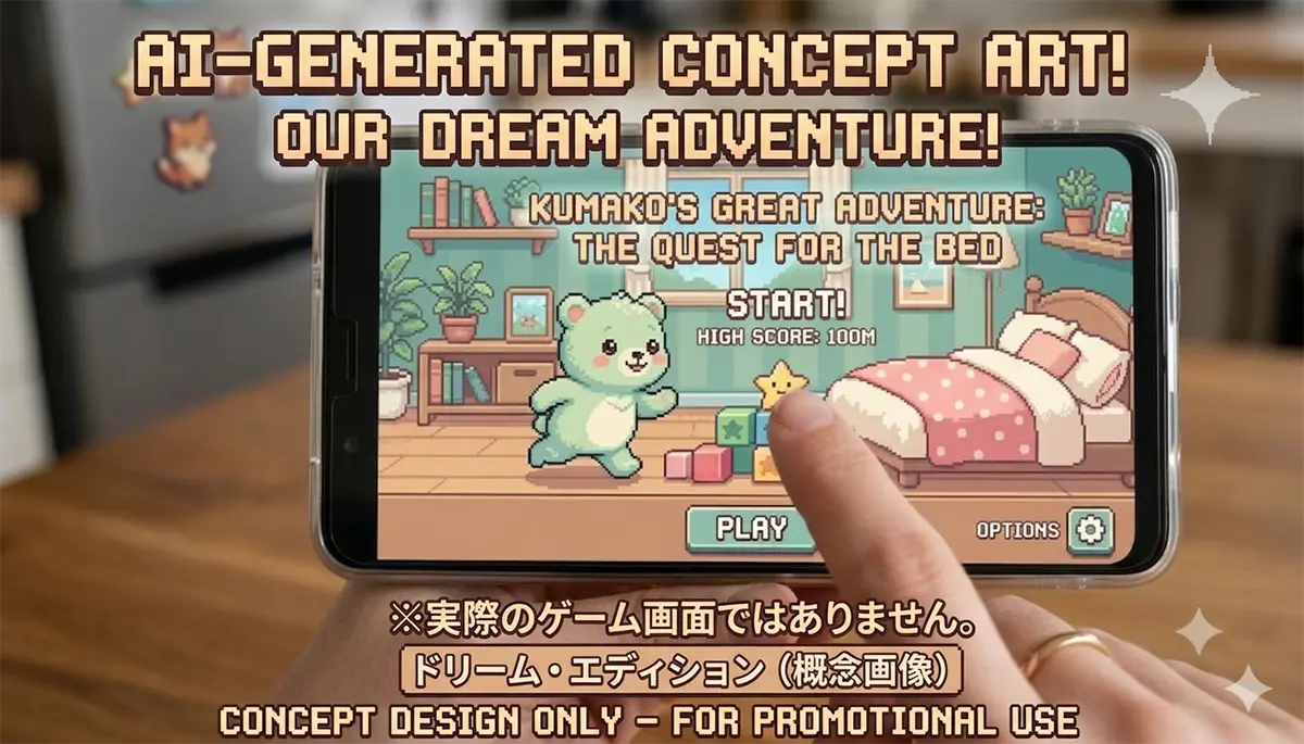 実際のゲーム画面とは違うけどこんな風になたらいいなの画