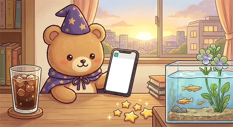 くまこのぬいぐるみとスマホで楽しむAIハッピー占い