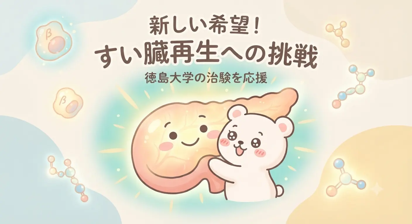 新しい希望！膵臓再生への挑戦と書かれたアイキャッチ画像