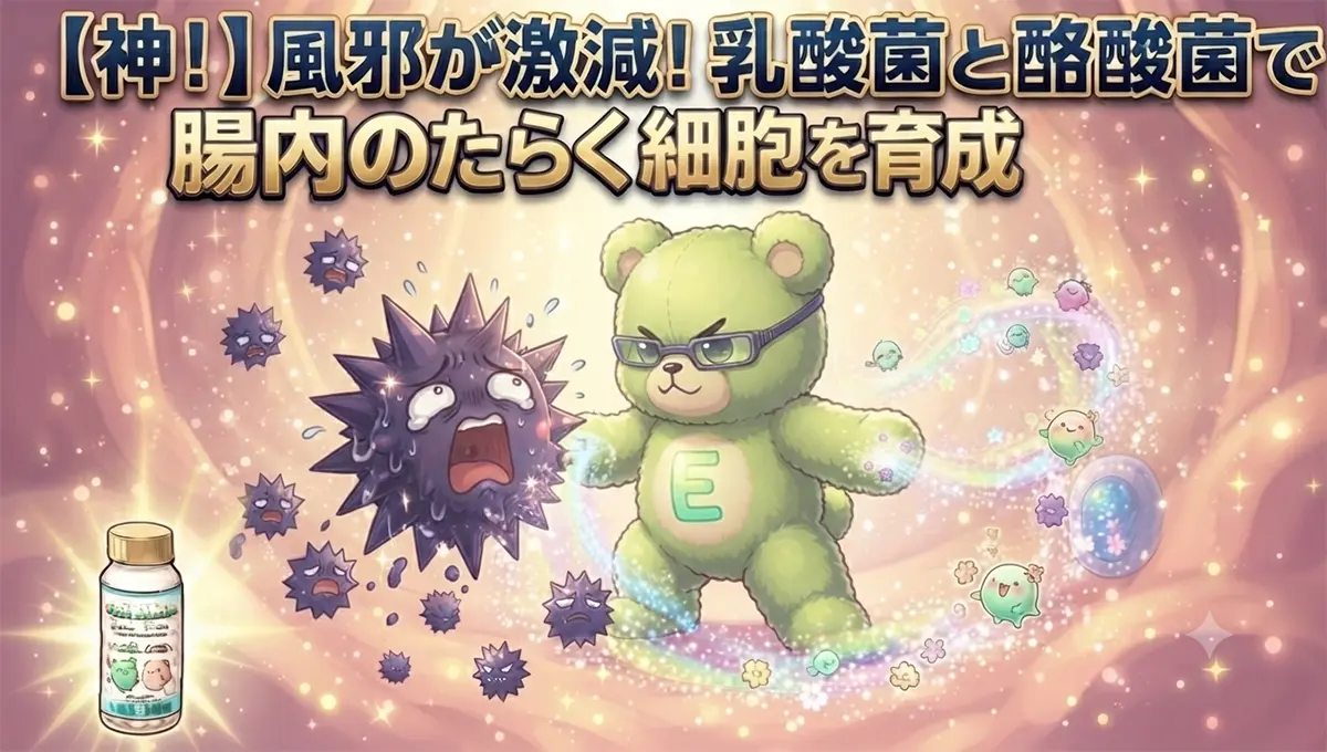 くまこがウイルスを撃退している様子のアイキャッチ画像